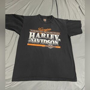 Harley-Davidson Black and Orange Tee